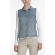 Tribal Sportswear Denim Vest - Stretch (For Women) in Chambray