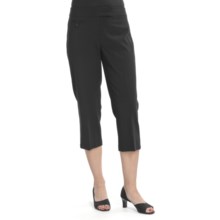 Tribal Sportswear Dress Capri Pants (For Women) in Black