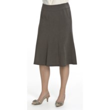 Tribal Sportswear Flared Gore Skirt - Stretch (For Women) in Taupe
