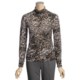 Tribal Sportswear Mock Neck Shirt - Shirred Collar and Sleeves (For Women)