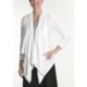 Tribal Sportswear Pointelle Cardigan Sweater - Cotton, Drape Front (For Women)
