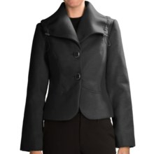 Tribal Sportswear Portrait Collar Jacket (For Women) in Black