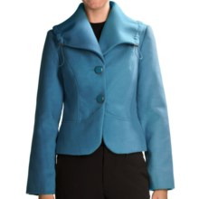 Tribal Sportswear Portrait Collar Jacket (For Women) in Deep Peacock