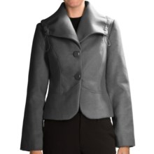 Tribal Sportswear Portrait Collar Jacket (For Women) in Heather Charcoal