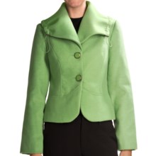 Tribal Sportswear Portrait Collar Jacket (For Women) in Meadow Green