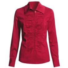Tribal Sportswear Ruched Shirt - Long Sleeve (For Women) in Deep Field Berry