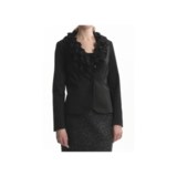 Tribal Sportswear Ruffle Collar Blazer (For Women)