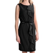 Tribal Sportswear Ruffle Sheath Dress - Sleeveless (For Women) in Black