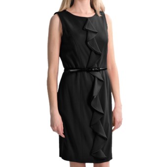 Tribal Sportswear Ruffle Sheath Dress - Sleeveless (For Women) in Black