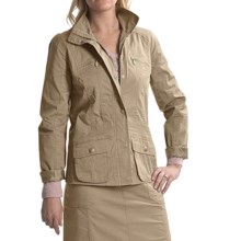 Tribal Sportswear Stretch Cotton Jacket (For Women) in Twine
