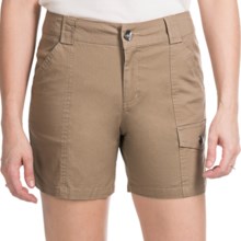 Tribal Sportswear Stretch Cotton Shorts (For Women) in Antelope