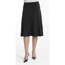 Tribal Sportswear Tiered Jersey Skirt (For Women) in Black