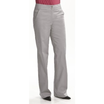 Tribal Sportswear Tonal Stripe Pants - Stretch Cotton (For Women) in Light Grey