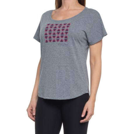 Flylow Tribal T-Shirt - Short Sleeve (For Women) - GRANITE (XS )