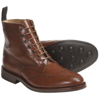 Tricker's Handmade Derby Boots - Wingtip (For Men)