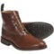 Marron Antique Tricker's Handmade Derby Boots - Wingtip (For Men)