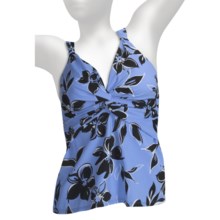 Trimshaper by Miraclesuit Virtue Pandora Tankini Swimsuit Top (For Women) in Periwinkle - Closeouts