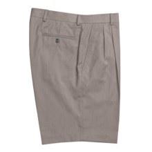 Tropic Double Reverse Pleated Shorts (For Men) in 270 Stone - Closeouts