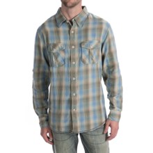 True Grit Baja Plaid Shirt - Long Sleeve (For Men) in Olive/Blue - Closeouts