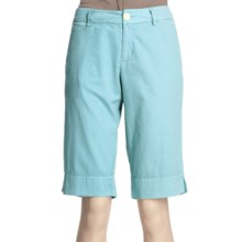 True Grit Bermuda Shorts - Cotton Canvas (For Women) in Surf - Closeouts