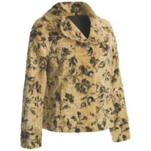 True Grit Bohemian Floral Jacket - Faux Shearling (For Women) in Chamois - Closeouts