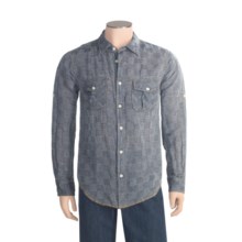 True Grit Box Weave Shirt - Long Sleeve (For Men) in Blue - Closeouts