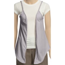 True Grit Braided Flower Vest (For Women) in Faded Grey - Closeouts