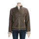 True Grit Burnished Faux-Calfskin Zip Jacket (For Women)