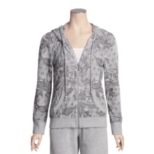 True Grit Burnout Heather Hoodie Sweatshirt - Zip Front (For Women) in Heather - Closeouts