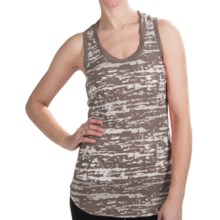 True Grit Camo Twisted Neck Tank Top (For Women) in Driftwood - Closeouts