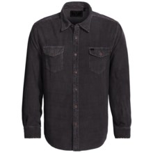 True Grit Canyon Cord Plaid Shirt - Long Sleeve (For Men) in Granite - Closeouts