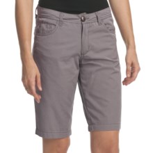 True Grit Couture Cargo Jean Bermuda Shorts (For Women) in Grey - Closeouts
