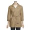 True Grit Couture Cargo Pea Coat (For Women) in Khaki