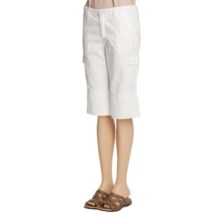 True Grit Couture Cargo Wader Bermuda Shorts (For Women) in White - Closeouts