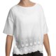 True Grit Crochet Border Shirt - Cotton, Short Sleeve (For Women)