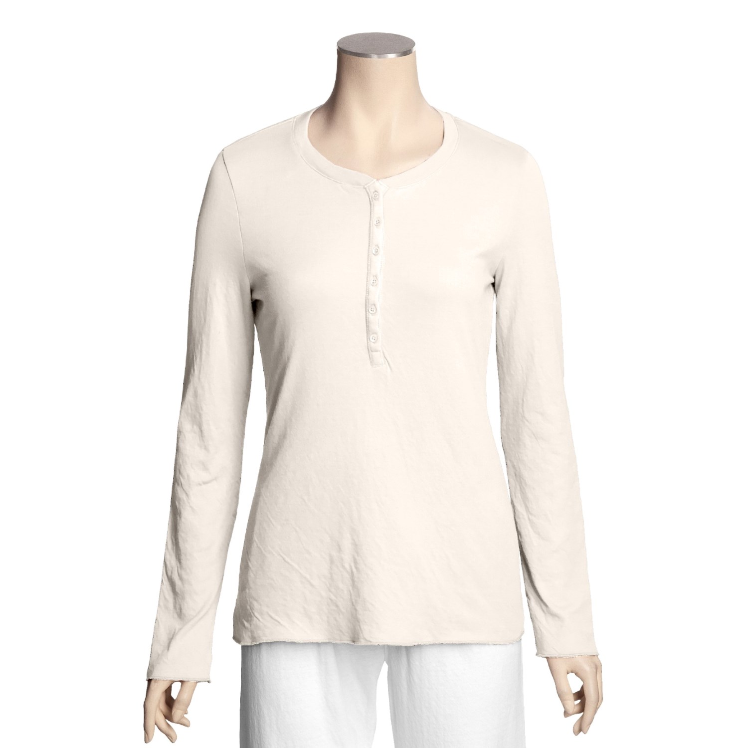 White Henley Shirt