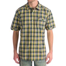 True Grit Dylan Check Shirt - Short Sleeve (For Men) in Green - Closeouts
