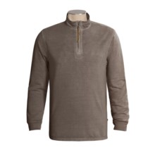 True Grit Fleece Pullover Sweater - Zip Neck (For Men) in Malt - Closeouts