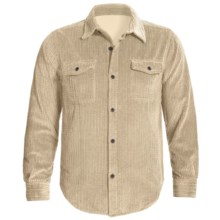 True Grit Frosted Cut Cord Shirt - Button Front, Long Sleeve (For Men) in Khaki - Closeouts
