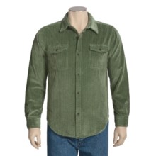 True Grit Frosted Cut Cord Shirt - Button Front, Long Sleeve (For Men) in Olive - Closeouts