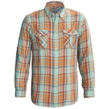 True Grit Harley Flannel Shirt - Long Sleeve (For Men) in Dixon Aqua - Closeouts