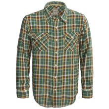 True Grit Harley Flannel Shirt - Long Sleeve (For Men) in Filmore Green - Closeouts
