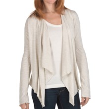 True Grit Haute Flyaway Cardigan Sweater - Open Front, Heathered Knit (For Women) in Vintage Natural - Closeouts