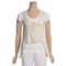 True Grit Haute Heathered Knit Vest - Button Front (For Women) in Vintage Natural