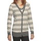 True Grit Heather Stripes Long Cardigan Sweater - Snap Front (For Women)