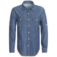 True Grit Indigo Luxe Weave Shirt - Long Sleeve (For Men) in Indigo - Closeouts
