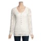 True Grit Kimono Burnout Henley Shirt - Long Sleeve (For Women)