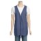 True Grit Lace-Trim Vest (For Women) in Light Indigo