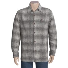 True Grit Luxe Big Shirt - Long Sleeve (For Men) in Black Shadow Plaid - Closeouts