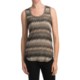 True Grit Metallic Crochet Tank Top (For Women)